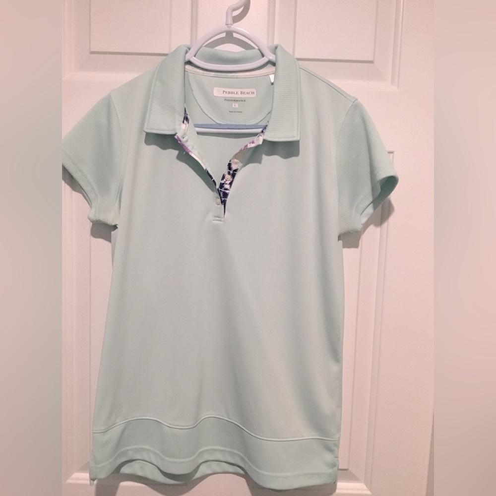 Pebble Beach Mint Green Polo Shirt